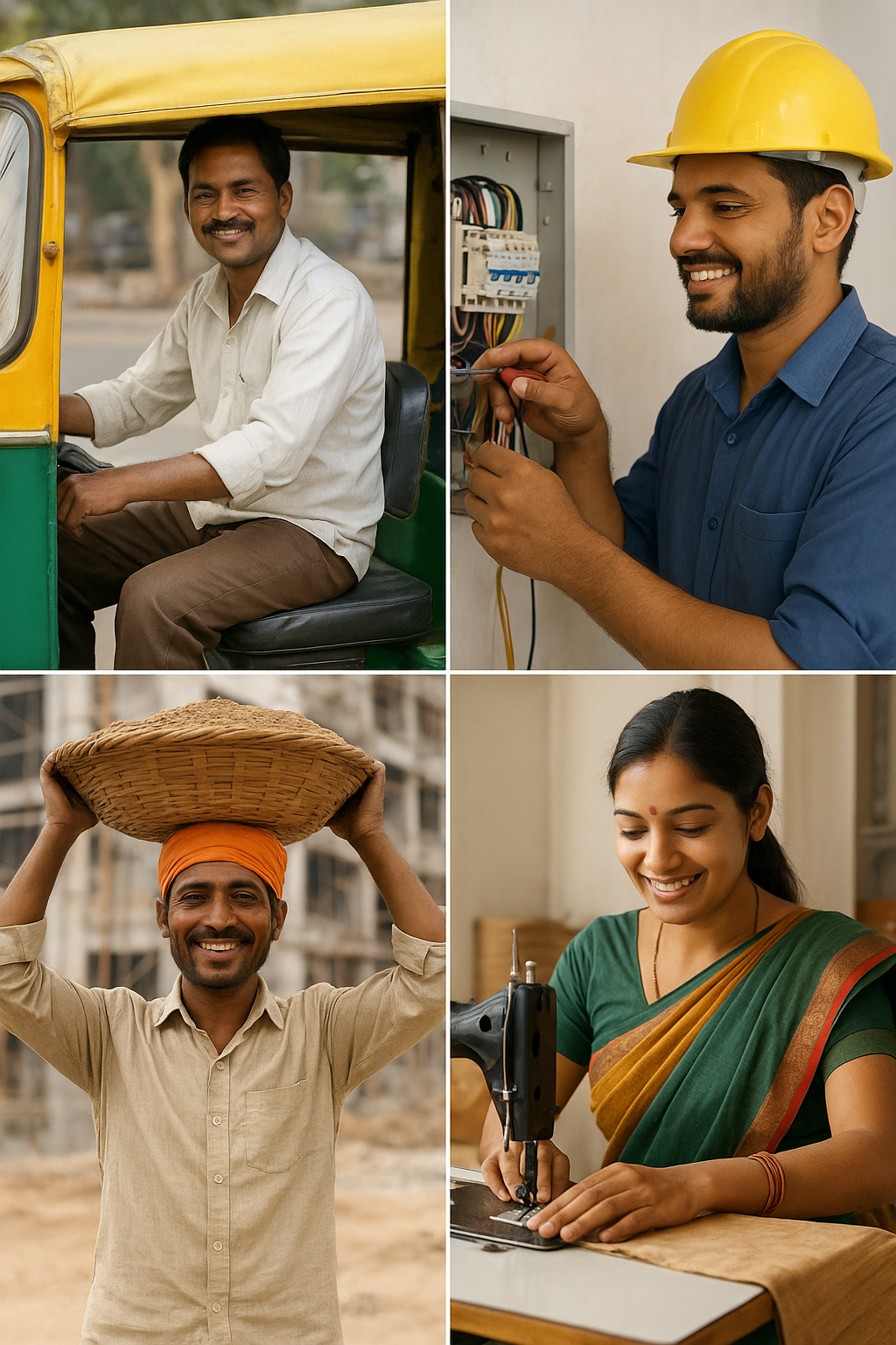 Local coconut climber offering labour services in Kerala